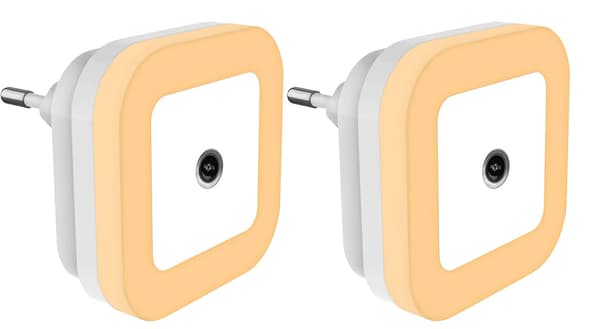 2 st Automatiska LED-Nattlampor, Skymningssensor Nattlampa, Di