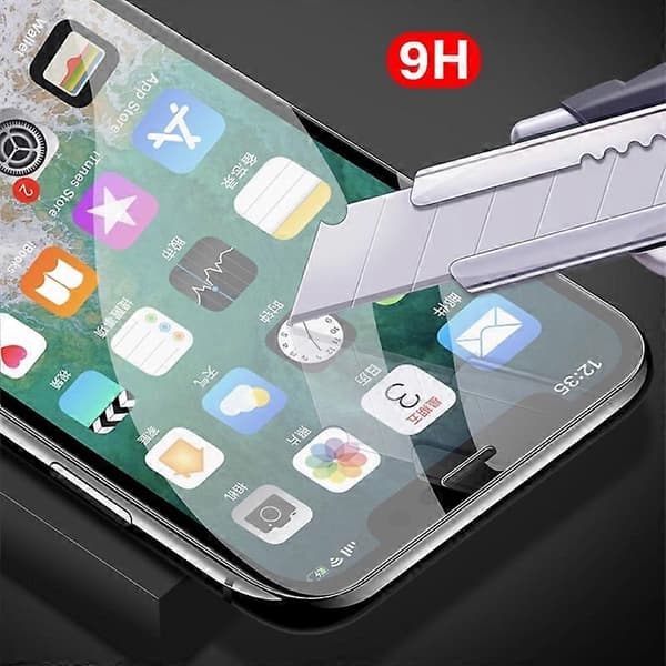 Heltäckande Skärmskydd i Härdat Glas Kompatibelt med iPhone 7 8 Plus XR X XS 11 Pro Max for iPhone 11