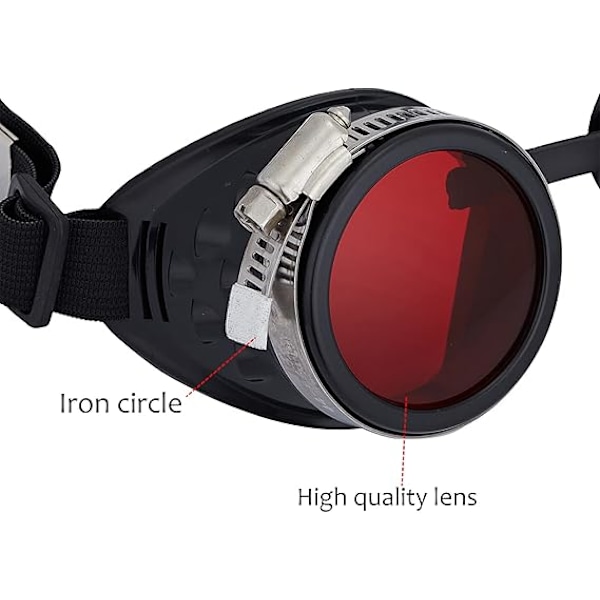 Steampunk Goggles Rave Glasögon Cosplay Goggles Steampunk