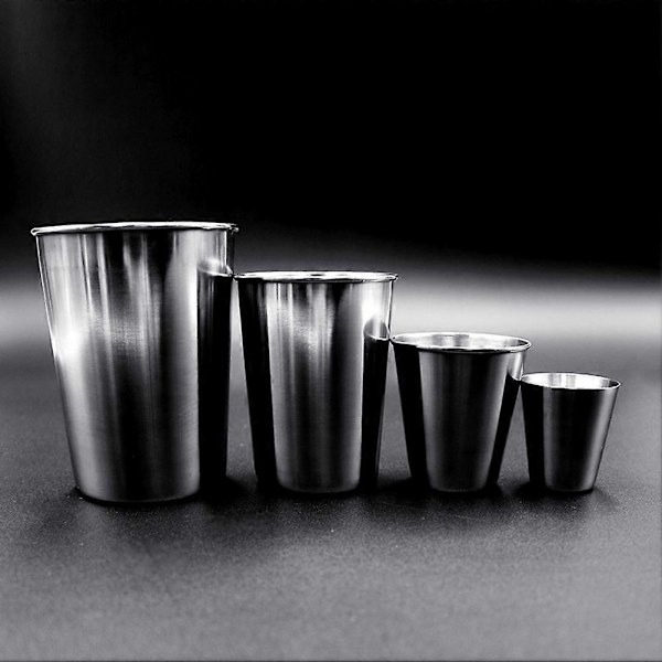 30/70/180/320ml Rostfri Stålkopp Dricka Kaffe Öl Te Camping Vatten Mugg 70ml