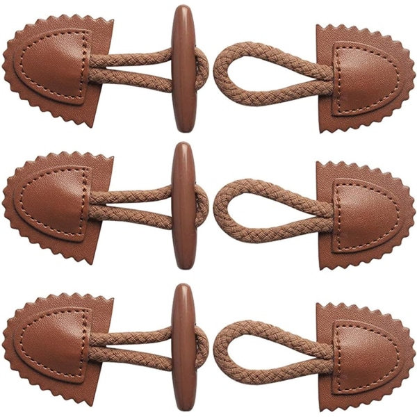 Jakke-erstatningsknapper, Hornknapper, 10 par syknapper
