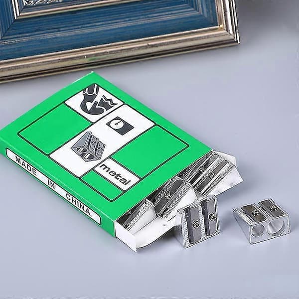 Metalliset koulutarvikkeet | Lyijykynän teroitin - 10 kpl/setti metallia - Single port-10pc
