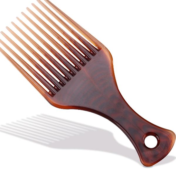 2-pack Afrokam, Antistatisk Afrohårborste, Bred Tand