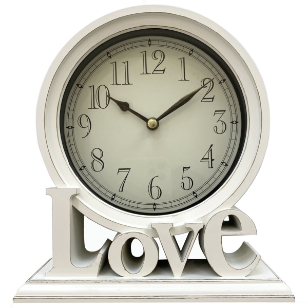 #Tischuhr langlebige Schreibtisch Uhr stille Uhr LOVE dekorative Uhr#