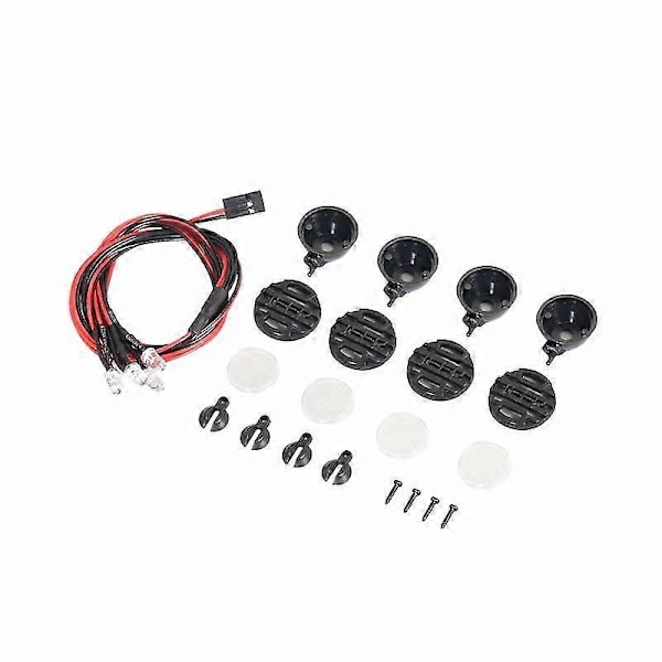 RC Tagbagage LED Lysbjælke Kit Lampe til 1/10 Crawler Bil Traxxas Trx-4 TRX4 Axial SCX10 RC4WD D90