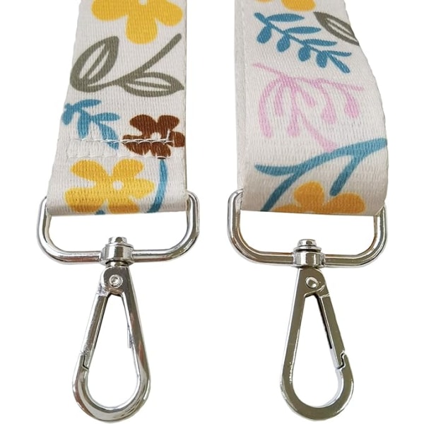 Justerbar erstatningsbred skulderstropp (beige + gul) 3,8 cm for