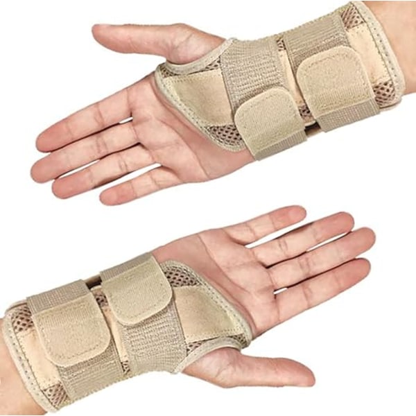 ##/Åndbar håndledsbandage med metalsplint stabilisator til mænd og kvinder Justerbar håndledsbandage til arthritis  Tendonitis  Forstuvning##/