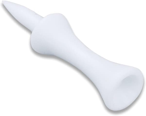 Pakke med 100 Plastik Golf Tees - Hvid 51 mm