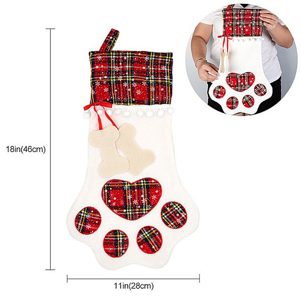 ##/Par Hundtass Julstrumpor, Juldekoration, för Gåvor##/