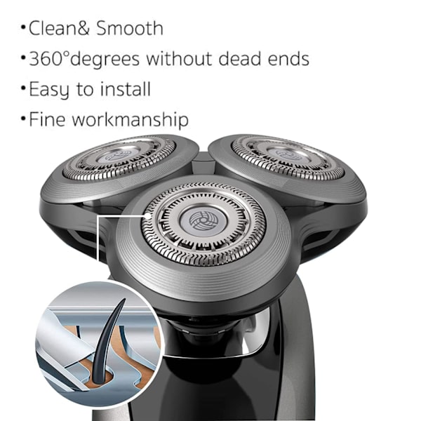1 Förpackning Ny Uppgradering RQ12 Ersättningshuvud, För Philips Norelco s90