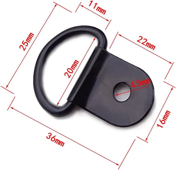 ##/D-Ring Spændebåndsringe 20 stk. Rustfrit Stål Spændebåndsring Lashi##/