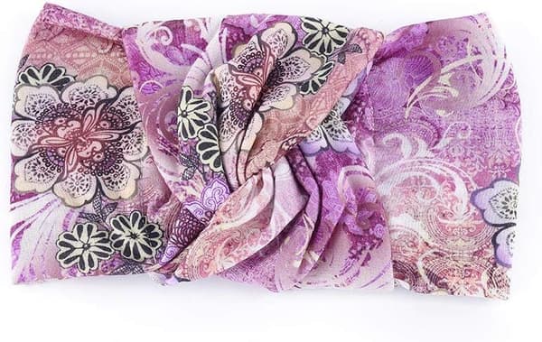 Brede Boho Hodebånd Elastisk Knute Hodebånd Blomst Trykk H