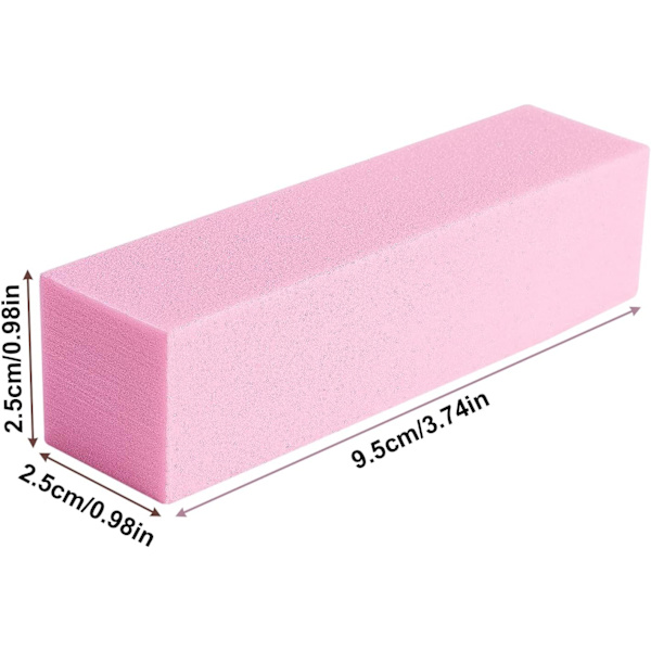 10 st Nagelbufferblock, Professionell 120 Grit Nagelslippblock