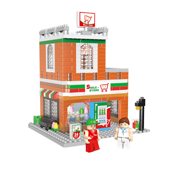 ##/Byggeklodser mini by gadescene, convenience store, 617 stykker##/