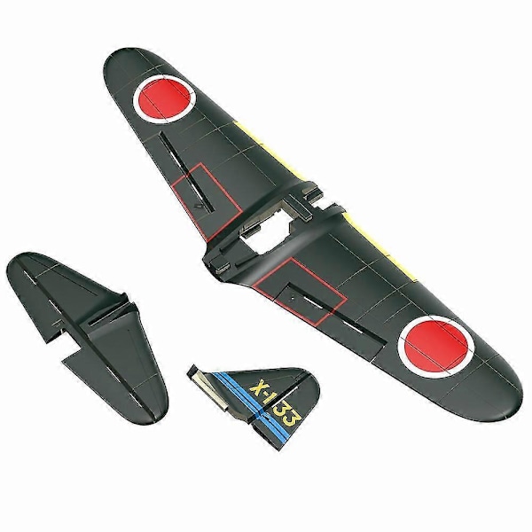 Eachine A6M Zero 400mm RC Flygplan Reservdelar Huvudvinge Vertikal Stjärtvinge Horisontell Stjärtvinge Set
