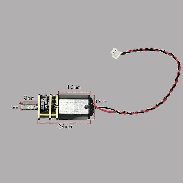 5st Micro Mini N20 Växelmotor DC 3v-6v Långsam Hastighet Full Metall Växellåda Reducerare