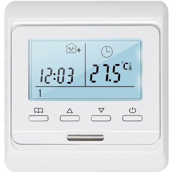 Programmerbar Rumtermostat med 16A Sonde til Elektrisk Gulvvarme