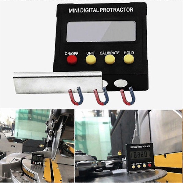 360 Graders Mini Digital Vinkelmåler Inclinometer Elektronisk Vatterpas Magnetisk