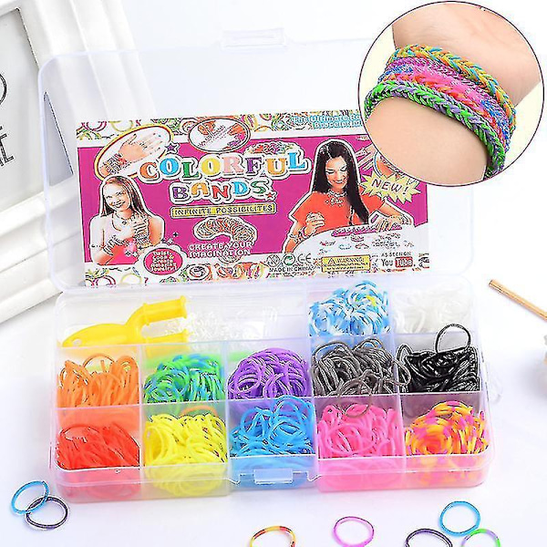Gummibands Påfyllningsset Armband Tillverkningssats