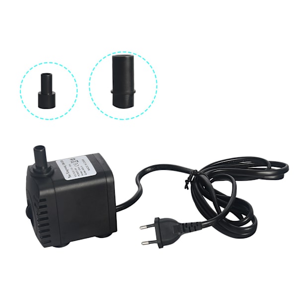 ##/Nedsænkbar Vandpumpe 600L/H 8W Ultra-Stille Akvariumpumpe med 4 Sugkopper til Springvand, Fiskedam, Hydroponiske Systemer##/
