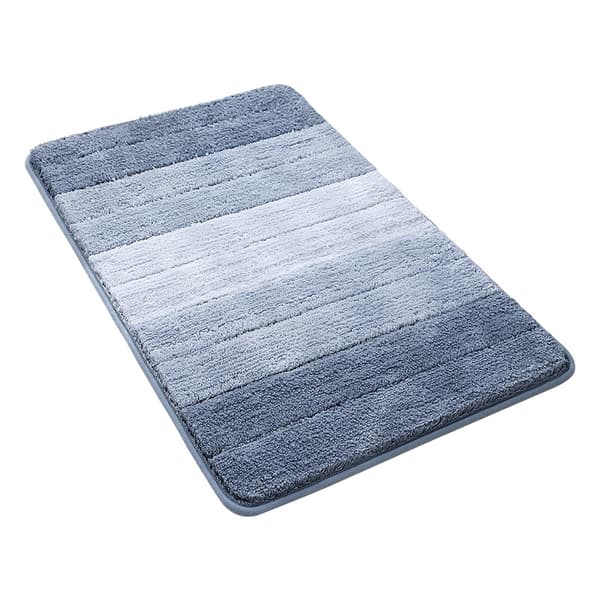 1 Stycke Grå 40 x 60 cm Halksäker Badmatta, Extra Mjuk Badrumsmatta