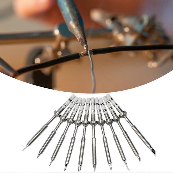 TS K/KU/BC2/C4/D24/B2/I/ILS/C1/JL02 Loddeboltspiss Intern Oppvarming Rask Oppvarming Kobber Blyfri Erstatningsloddespiss for Elektronisk Produksjon 10