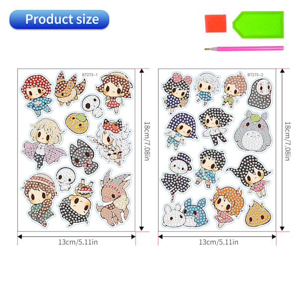 ##/DIY Diamantmålning Dekal Väggdekal Cartoon Totoro##/