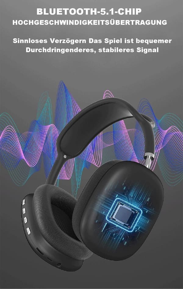 Hodemmontert trådløst Bluetooth-headset