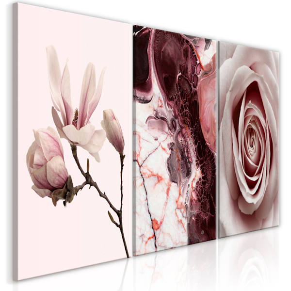 ##/Dekorativ målning för vardagsrum 30*40*3 - Abstrakt blomma, Hotell ro##/