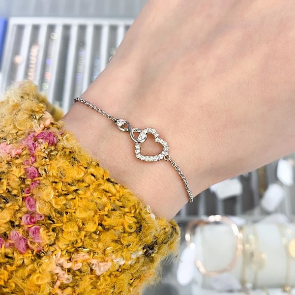 Infinity Armbånd for Kvinner, Armbånd for Kvinner, 925 Sterling Sølv H