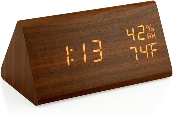 Treklokke, Smart LED Digital Klokke for Soverom/Skrivebord, U