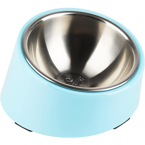 ##/Bowl for Dog Cat  Inclined Non-Slip Bowl Modern Elegant Melamine Support with Removable Stainless Steel Bowl Solid Robust##/