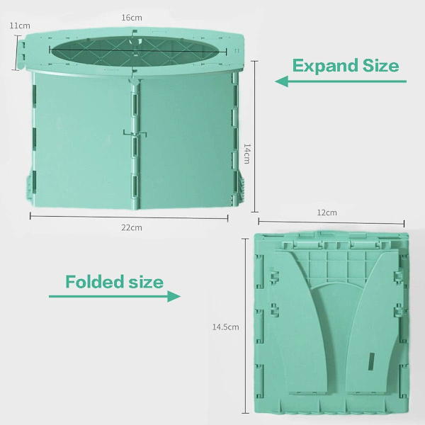 Baby Potty, Foldbar Børnetoilet, Blå Gul Træningspotte T