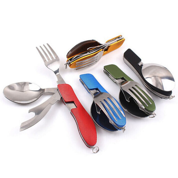 ##/Bestickset för resor - 5 delar, rostfritt stål##/