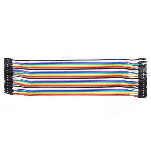 10 stk. Jump Wire Hun-Hun Plastik Line Kabel 2,54 mm Elektroniske Komponenter 20 cm