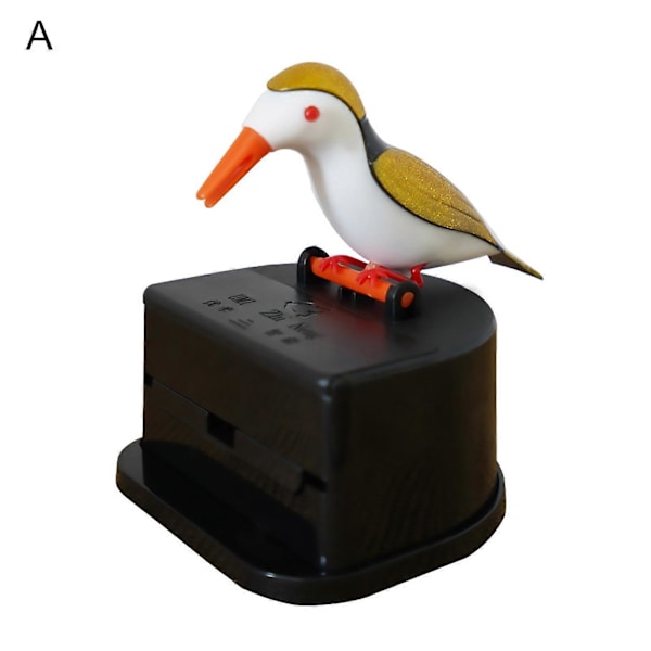 Tandpetare Behållare Ren Push-on Design Stor Kapacitet 3D Fågelform Tandpetare Dispenser Hushållsartiklar A