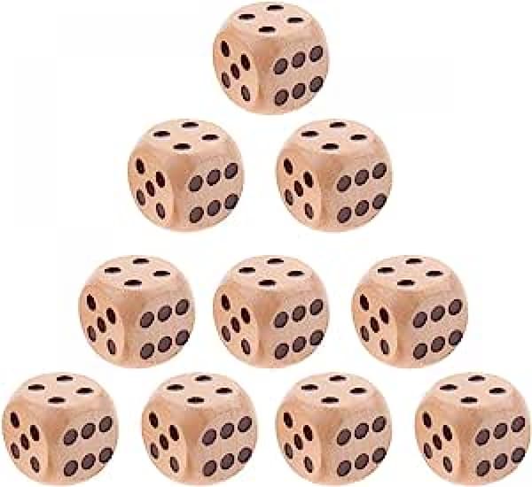 ##/Träspel tärningar för ögon 20 mm 18 stycken##/