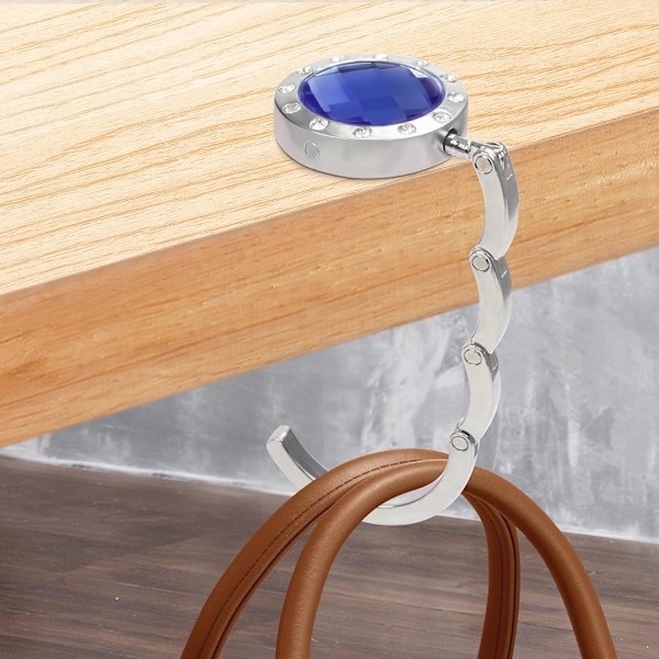 ##/Bärbar Handväska-krok (Set med 6) - Silver Vikbar Väska-krok - Fol##/
