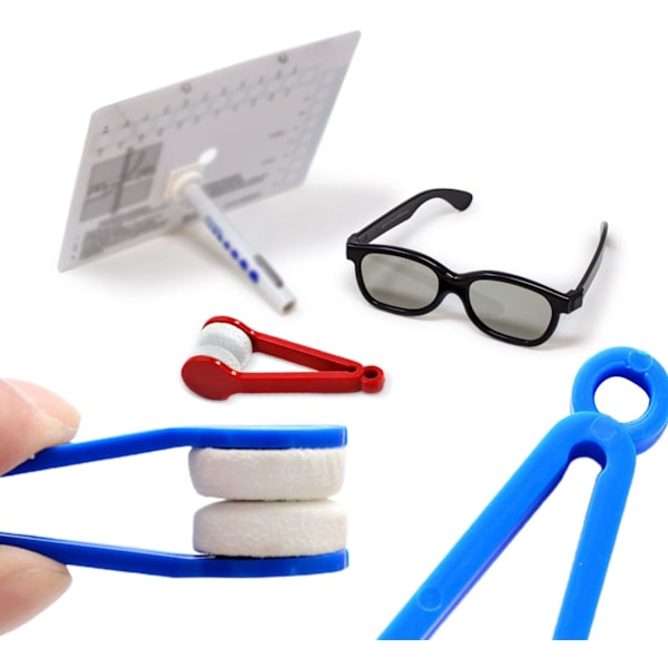 ##/10 st Glasrengöringsverktyg för Solglasögon Mini Rengörare 5 Färger##/