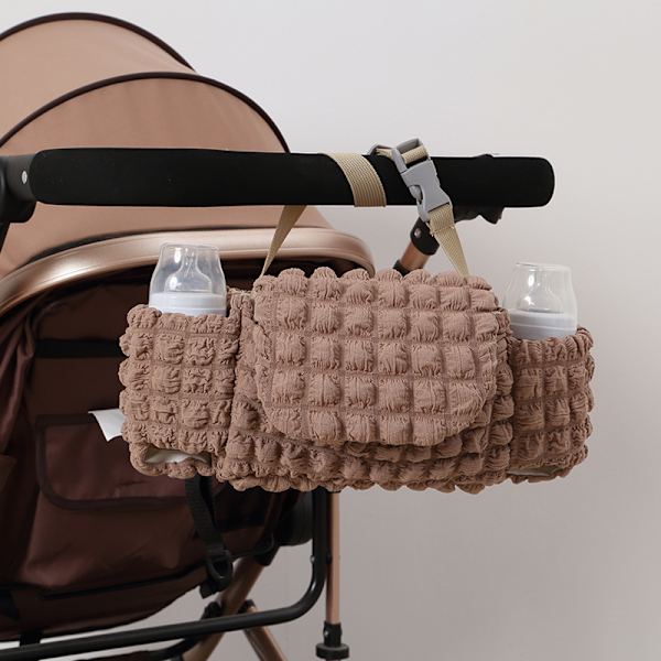 ##/Khaki barnvagnsväska bärbar förvaringspåse##/