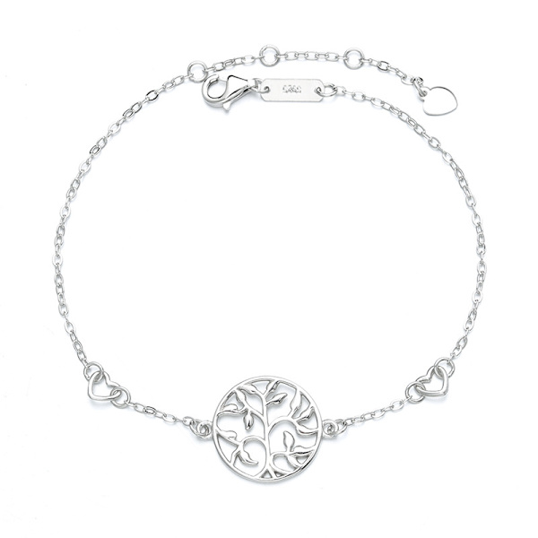 925 Sterling Silver Armband för Kvinnor Livets Träd Ankararmband