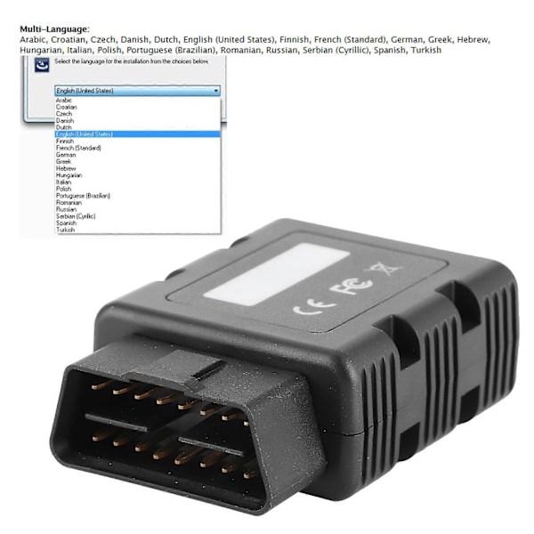 OBD2 Diagnostisk Programmeringsskanner Bluetooth-gränssnitt ECU-igenkänning för Peugeot/Citroen