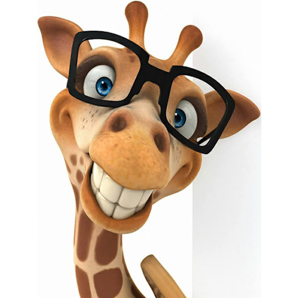 ##/5D diamantmålning-DIY-30x40cm-Herr Spectacled Giraff##/
