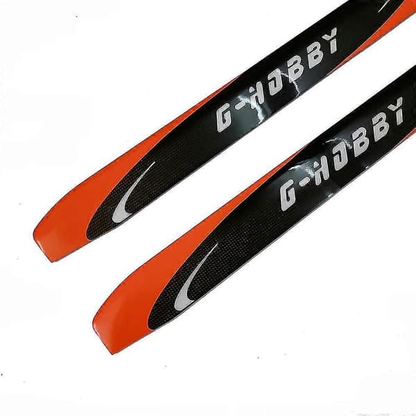 1 par fluorescerende orange 700 mm hovedrotorblade i kulfiber til Align 700 SAB700 X7 RC helikopter