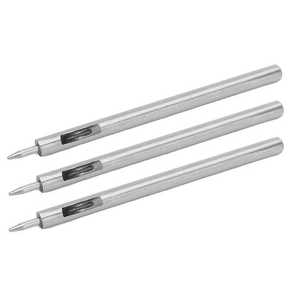 3 stk Rund Hull Puncher Legert Stål DIY Lær Håndverk Kutter Punseverktøy Hul Boring 1.2mm