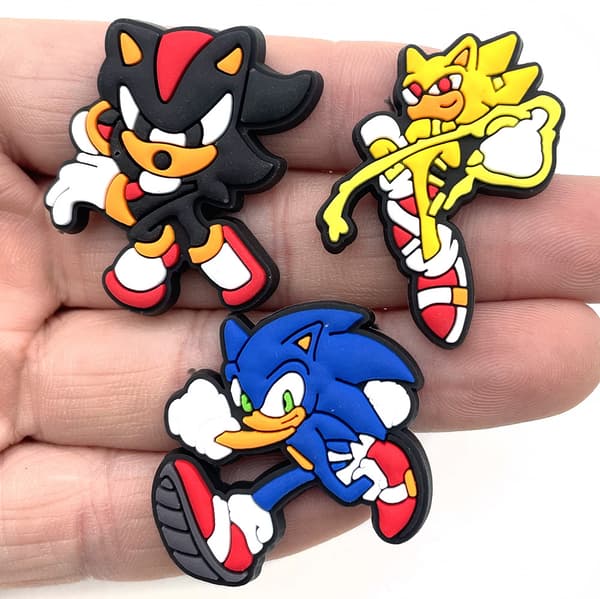 Sko-smykker 20 stk Sonic Hedgehog Sonic Hole sko skobøtter så