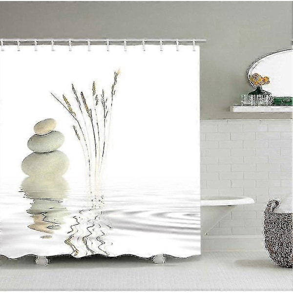 Duschdraperi 120 X 180 Cm Digitaltryck Modern Design Vattentätt Tvättbart Mögelresistent Polyestertyg Med Krokar Ingår