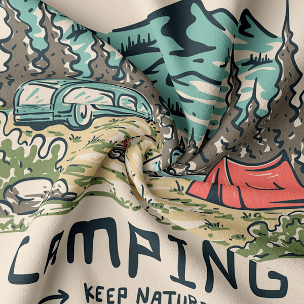 ##/Camping 2 ##/ väggbonad i tyg för camping, väggbonad ##/