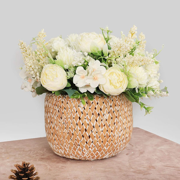 2 stk. Kunstig Håndholdt Blomsterbuket, Kunstig Rosebuket