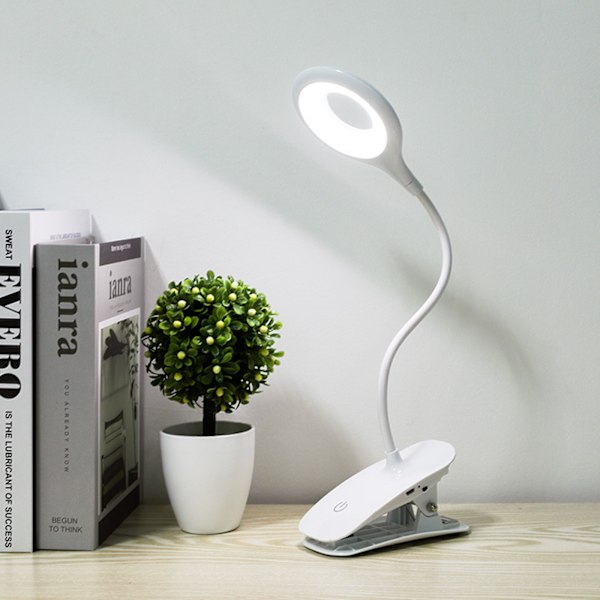 Læselampe boglampe med 24 LED'er 3 farvetemperaturtilstande